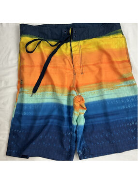 Kanu Surf Men's Multicolor Swim Trunks Board Shorts Size 32